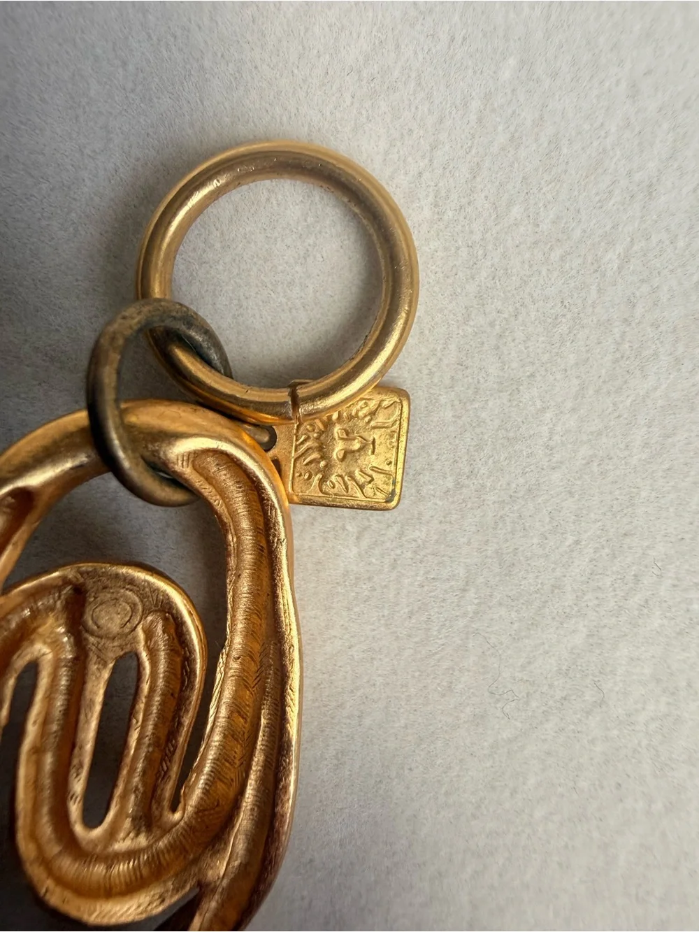 Anne Klein Gold Snail Link Statement Necklace - Picture 6 of 6